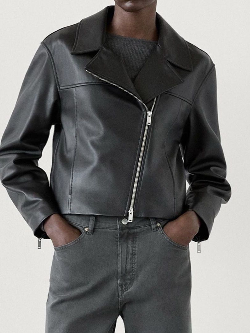 Massimo Dutti Giacche: New MASSIMO DUTTI Lederjacke, Bikerjacke, Grösse L – Nuovo e nell'imballaggio originale da Zumikon venduto da NG_79