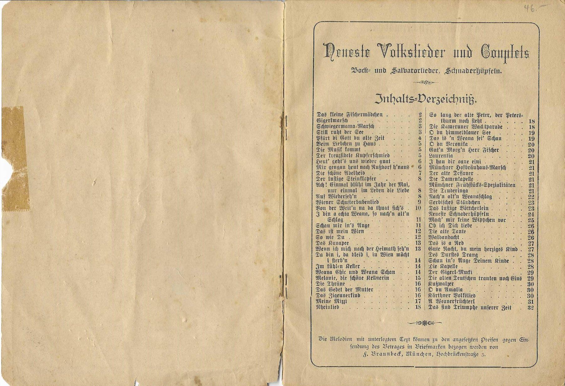 Libri: Neueste Volkslieder & Couplets – Usato da Flims - Dorf venduto da Stagediver 1