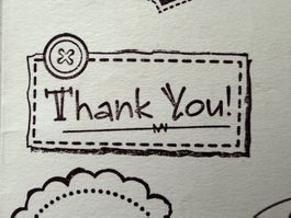 Gummistempel „Thank You“ – Danke / Karten / Geschenke