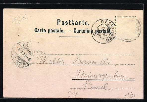 Cartoline postali: Litho Oftringen, Bad Lauterbach, Ortsans – Usato da Berlin venduto da bartko-reher 1