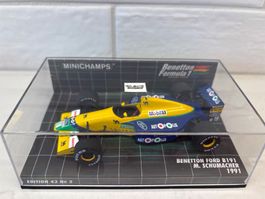Modèle réduit Minichamps Benetton B191 Schumacher occasion