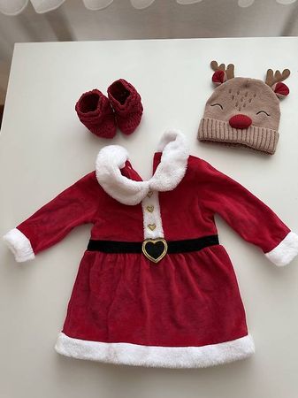 Kleid Gr. 68, Mütze 6-12m