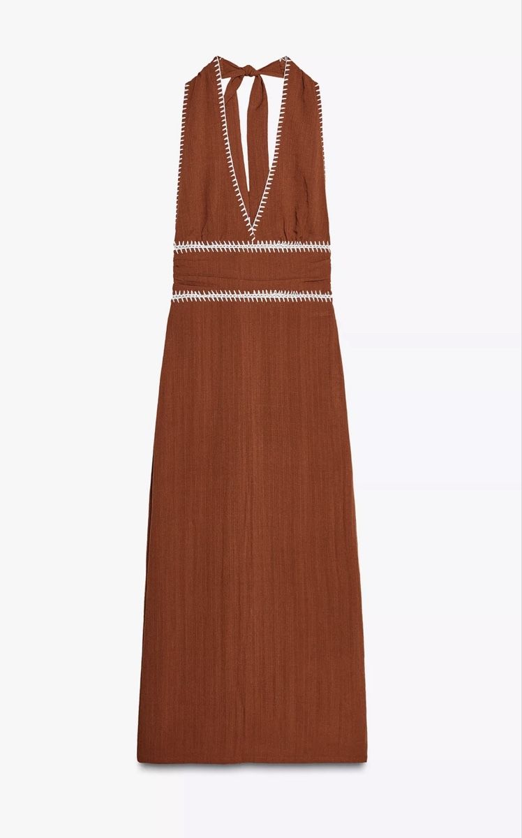 Vestiti: Robe en lin marron M/Braunes Leinenkleid M – Nuovo e nell'imballaggio originale da Veyras venduto da ValClasse 5