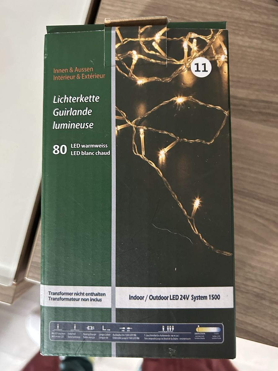 Ghirlande e barre luminose: Lichterkette Weihnachten – Nuovo e nell'imballaggio originale da Obergösgen venduto da Andre118