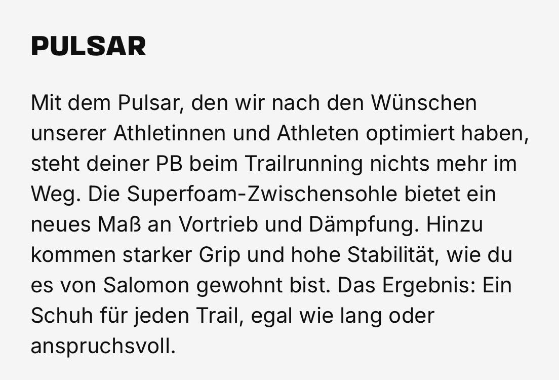 Salomon Herrenschuhe: Salomon Pulsar Neu Herren – Neu (gemäss Beschreibung) aus Möhlin von Solmari74 7