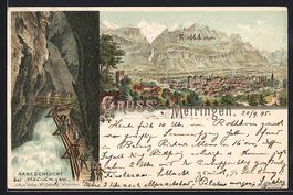 Vorläufer-Lithographie Meiringen, 1895,