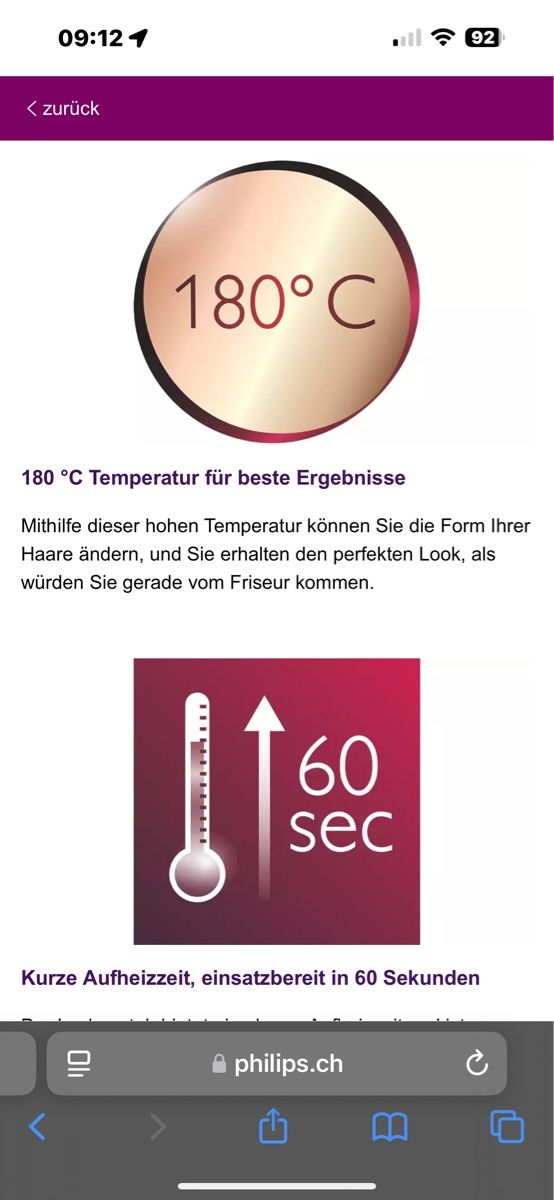 Philips Lockenstäbe & Haarglätter: Philips Lockenstab SalonCurl Essential – Gebraucht aus Rorschach von bees1 4