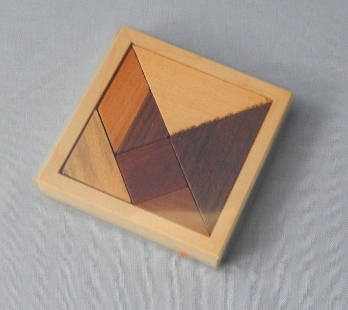 6 Stück Tangram Puzzle Aus Holz - Buntes Lernspielzeug Für Kinder 4-8 Jahre, 7-teiliges Geduldsspiel