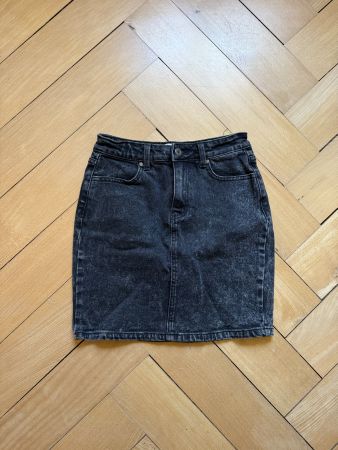 TWINTIP - Jeansrock schwarz Washed Look XS