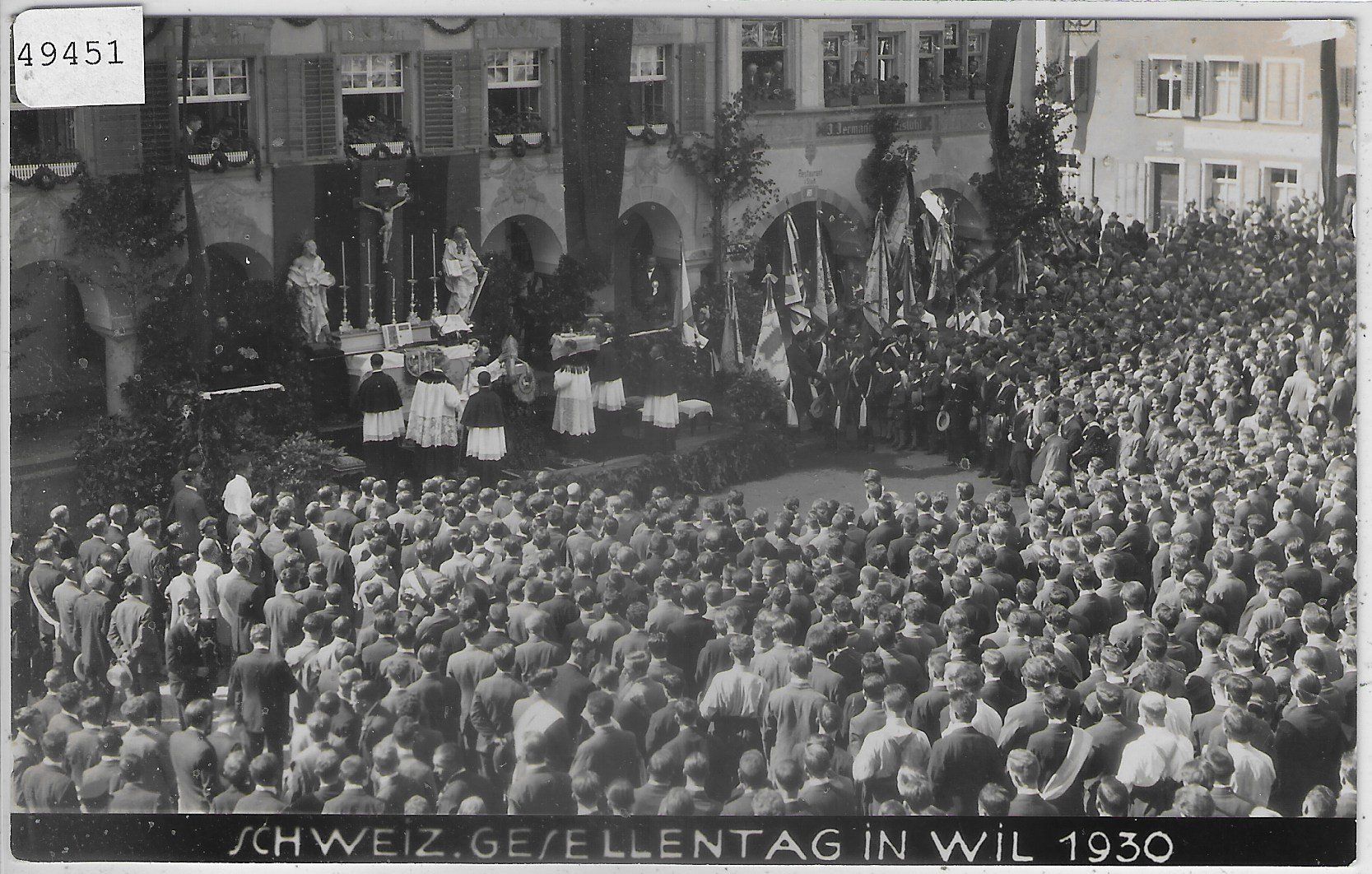 Cartoline postali: Schweiz. Gesellentag in Wil 1930 – Usato da Ettingen venduto da Kartenplanet