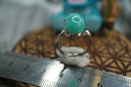 Amazonit     ring Grösse  Variabel     (Räumung!)
