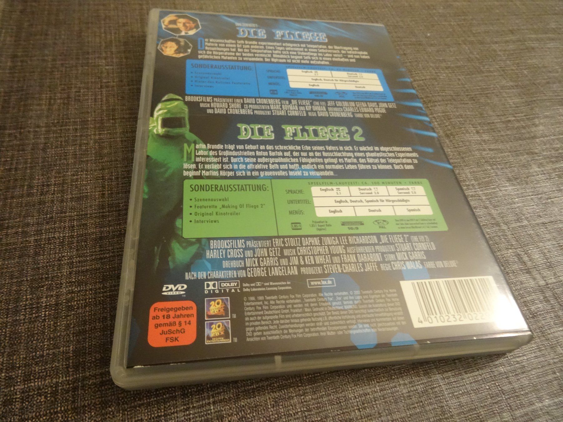 Alle DVDs: DVD Die Fliege 1+2 2er Pack – Gebraucht aus Olten von Disc-Verkauf 3