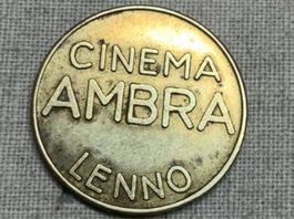 Italia - Gettone - "Cinema Ambra Lenno"