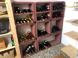 Weingestell aus Hydroton