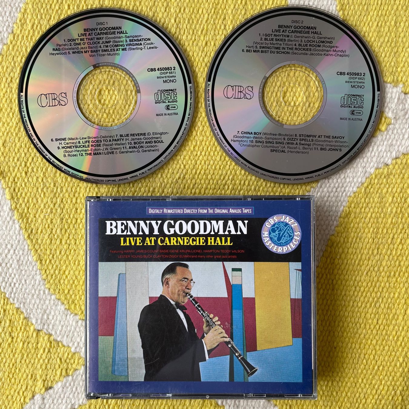 CD: BENNY GOODMAN-2CD LIVE AT THE CARNEGIE HALL – Usato da Rorschacherberg venduto da CD-Roli
