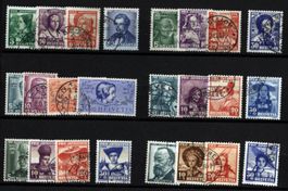 Pro Juventute Slg. 1935 - 1940 gestempelt  (Y558)