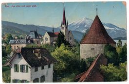 Zug, Aus alter und neuer Zeit, gelaufen 1923