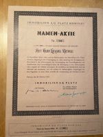 Aktie Immobilien AG Platz Herisau 1953 mit Namen des Akt.