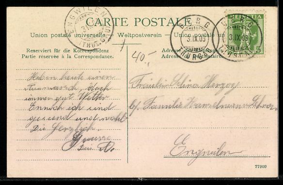 Cartoline postali: Berg, Strassenpartie in der Kirchgasse – Usato da Berlin venduto da bartko-reher 1