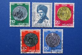 Serie Pro Patria Nr.B108-112 1962 gestempelt