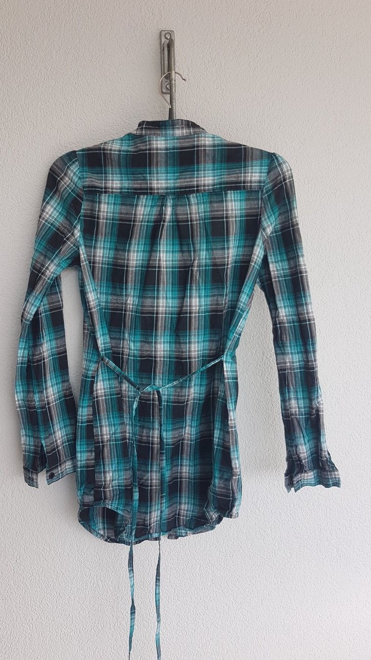 Camicette: Bluse Ruby Tuesday karo blau/türkis/schwarz XS – Usato da Uetendorf venduto da oinkioink88 3