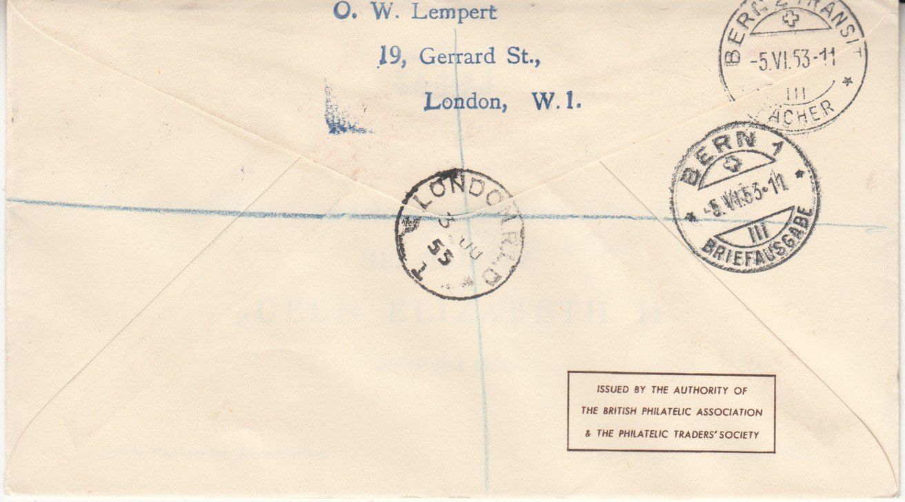 Tutti i francobolli: Grossbritannien Coronation Queen Elizabeth ll FDC – Usato da Bürglen TG venduto da StampGraf 1