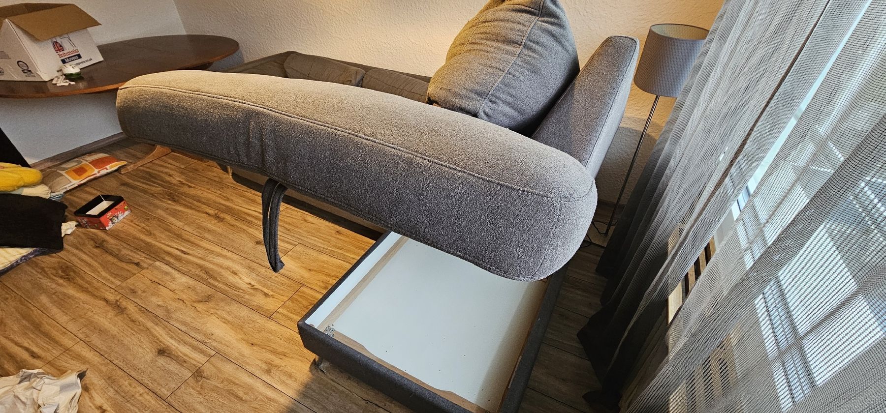 Micasa Divani: Ausziehbares Ecksofa / Schlafsofa (Grau) – Usato da Wettingen venduto da Korn54 2
