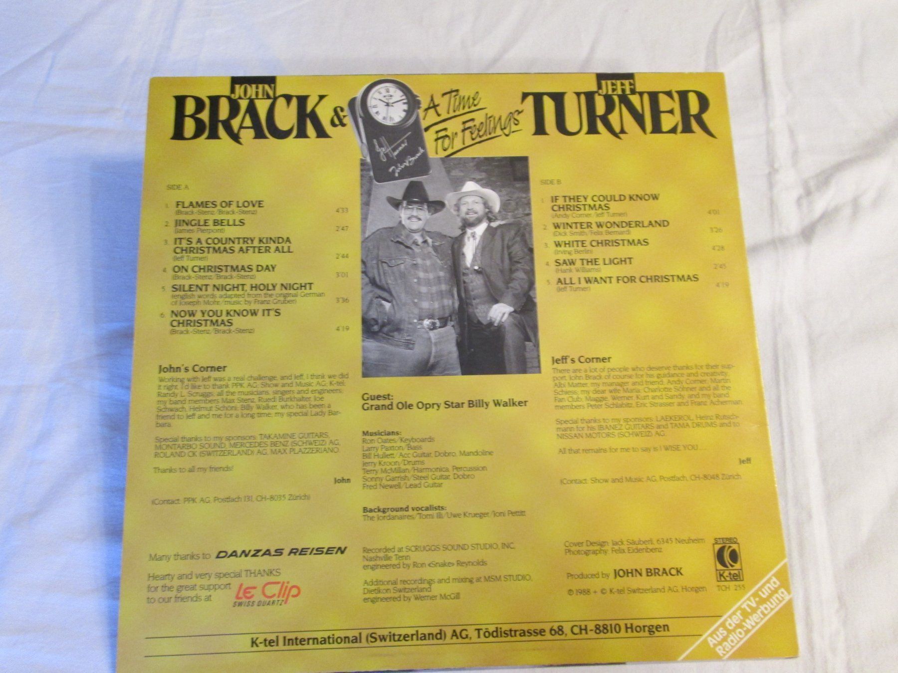 Schallplatten: Vinyle John Brack & Jeff Turner - A Time For Feelings – Gebraucht aus la Chaux-de-Fonds von Lampe 7