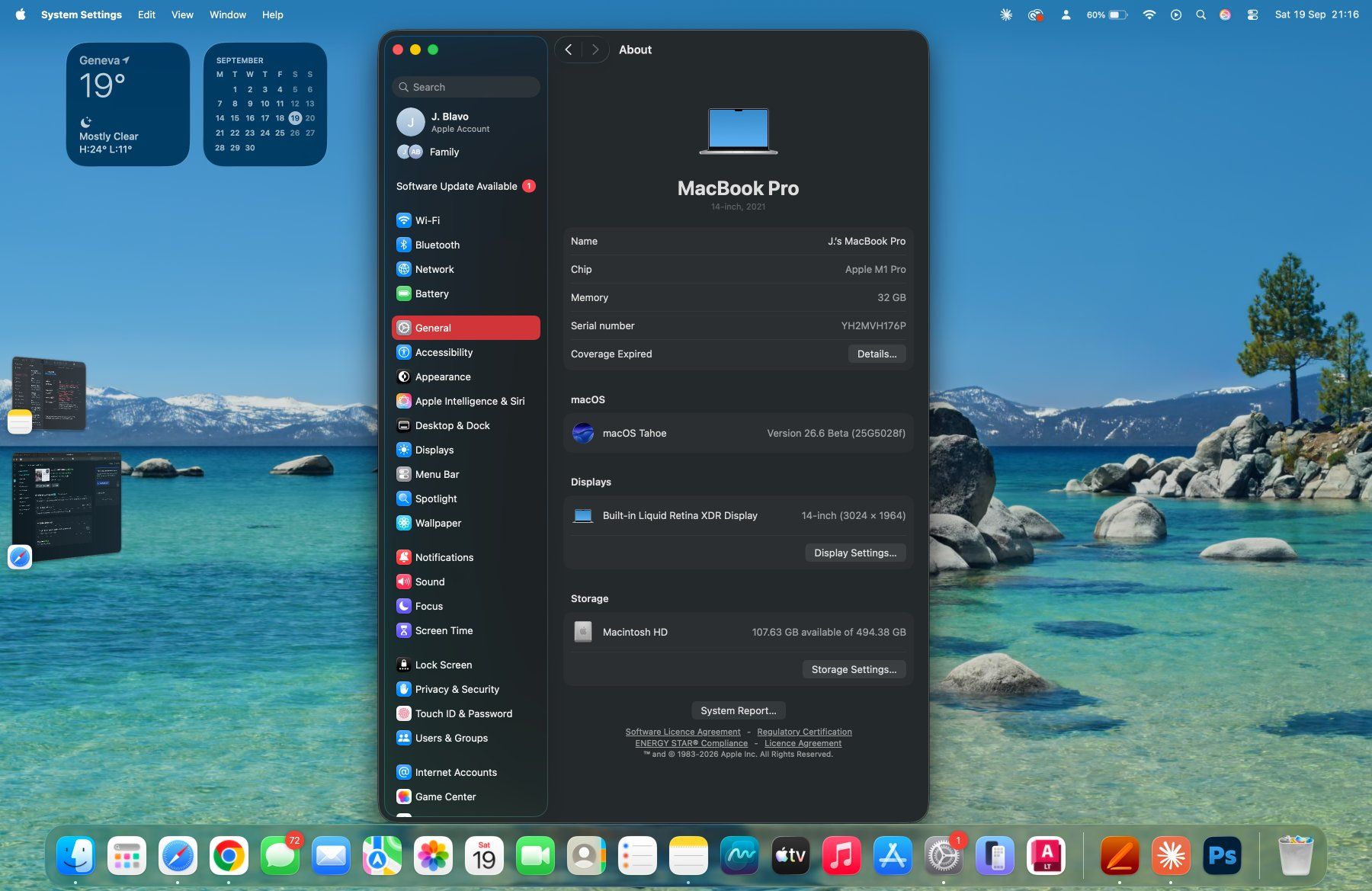 Apple Notebook: MacBook Pro 14" M1 Pro | 10-Core CPU | 16-Core GPU | 32GB | – Usato da Genève venduto da jessemichaelblavo 5