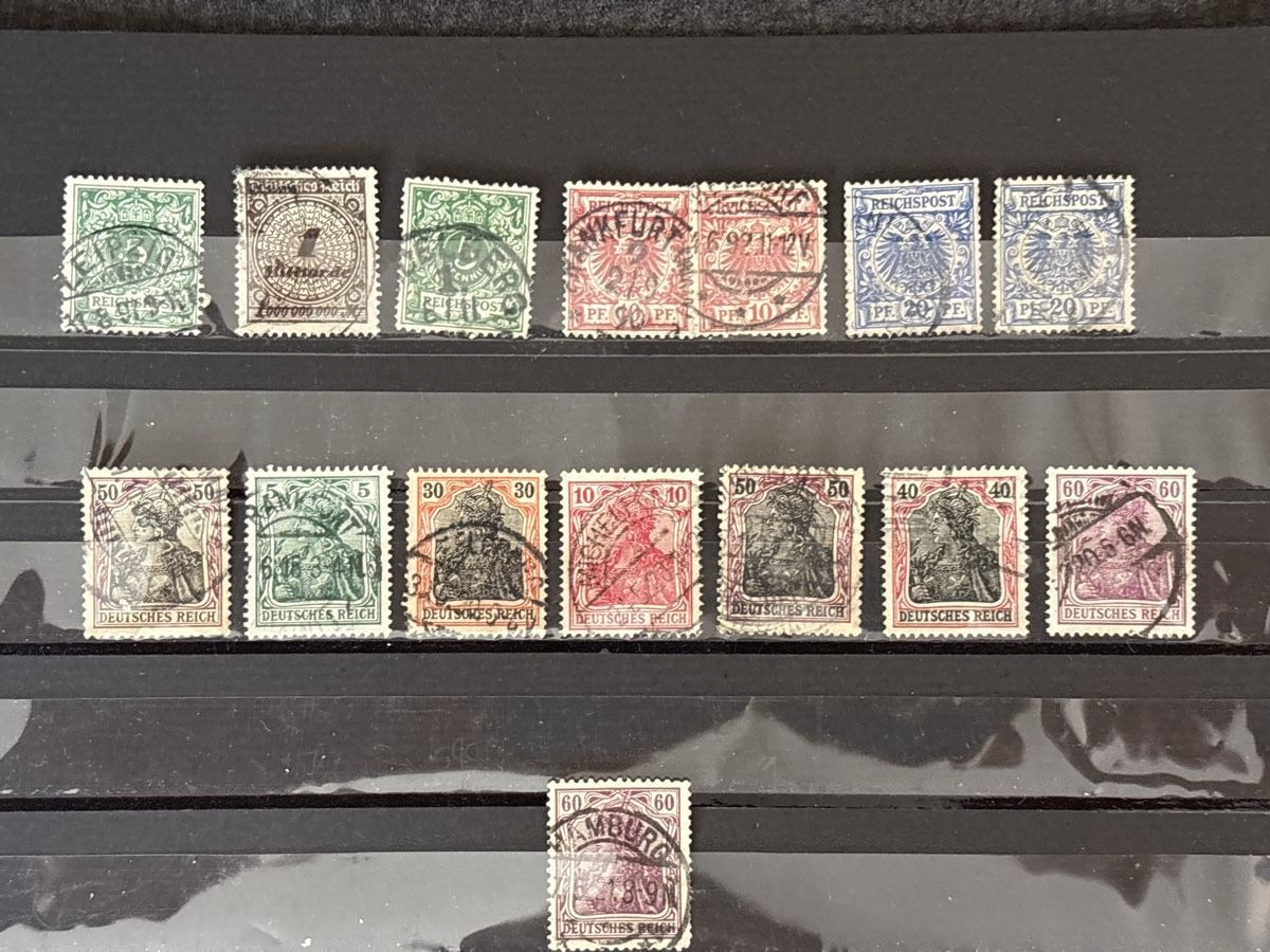 Tutti i francobolli: Timbre-poste Allemagne divers, lot 17 pièces – Usato da Carouge GE venduto da irma016
