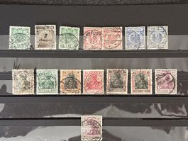 Timbre-poste Allemagne divers, lot 17 pièces