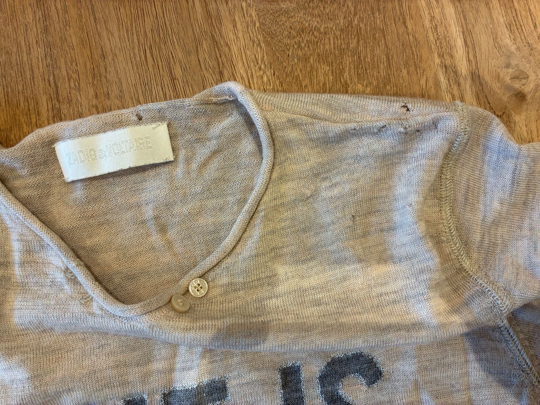 Maglioni & Felpe: ZADIG&VOLTAIRE pullover 14 Y 100% Wolle – Difettoso da Pully venduto da Surflime 2