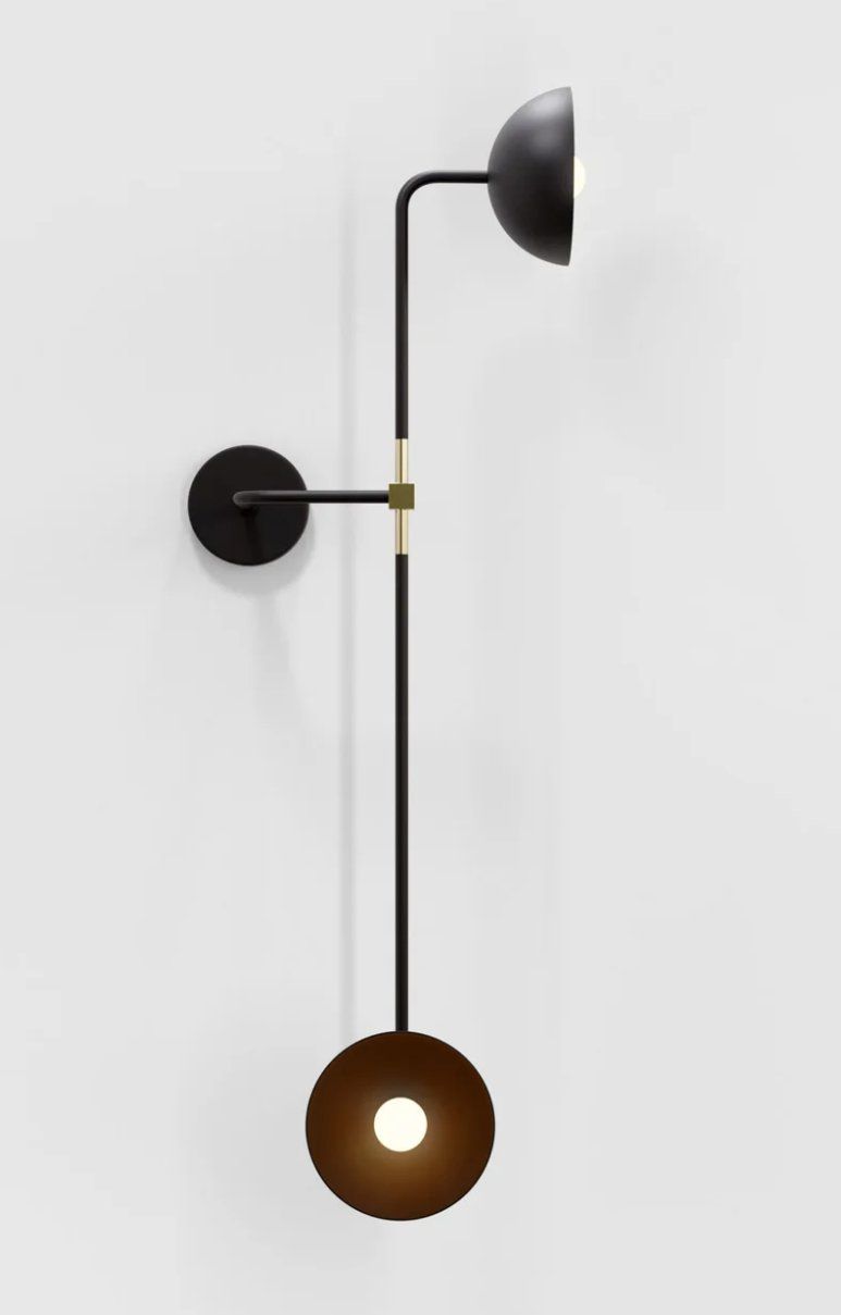 Lambert Lampen: Lambert & fils - Beaubien Double Shade Wall lamp – Gebraucht aus Horn von Ruf_Des 2
