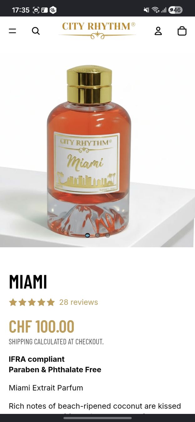 Profumi & Eau de Toilette: City Rhythm Miami 30ml – Nuovo (secondo la descrizione) da Uzwil venduto da Zyle