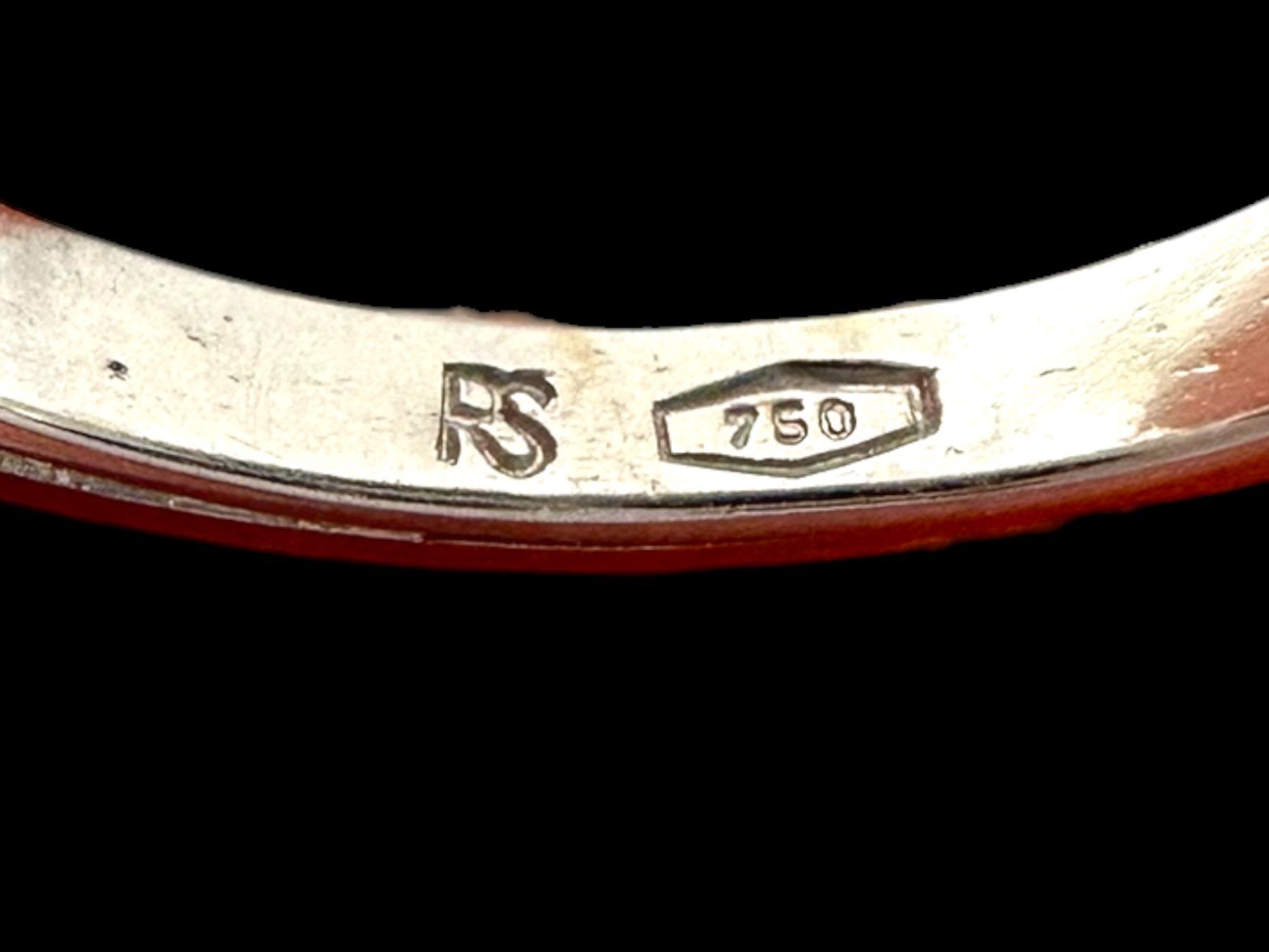 Anelli: ROBERT & IMELDA STEINLIN, Zürich, Sternsaphir-Diamant-Ring – Usato da Zuzwil SG venduto da artimmo 5