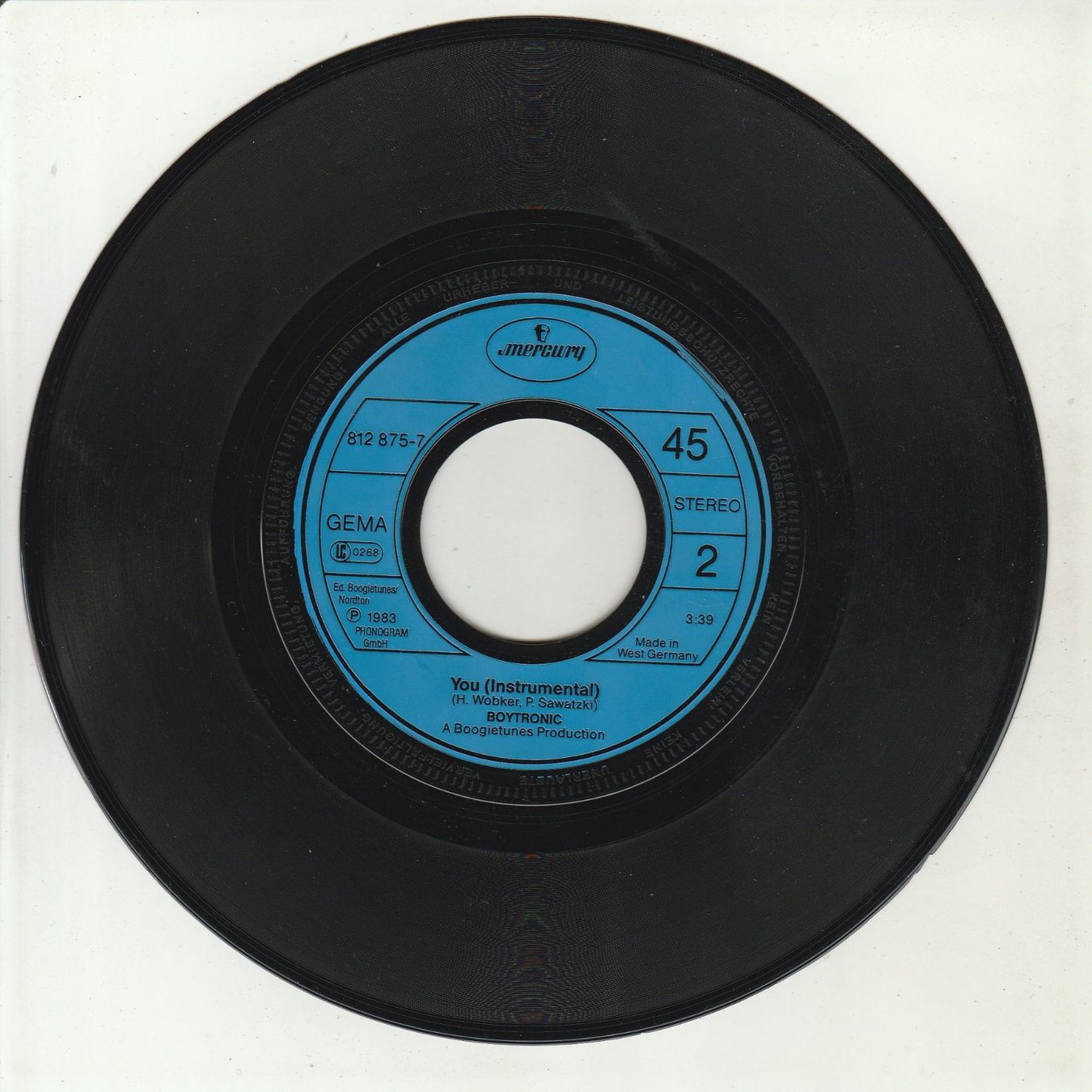 Dischi in vinile: Boytronic - You 7" Vinyl 1983 – Usato da Tübach venduto da JamesStone 3