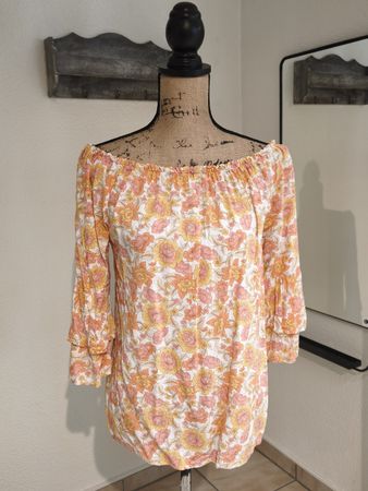 Chicorée Bluse, Gr. M, Blümchenmuster,