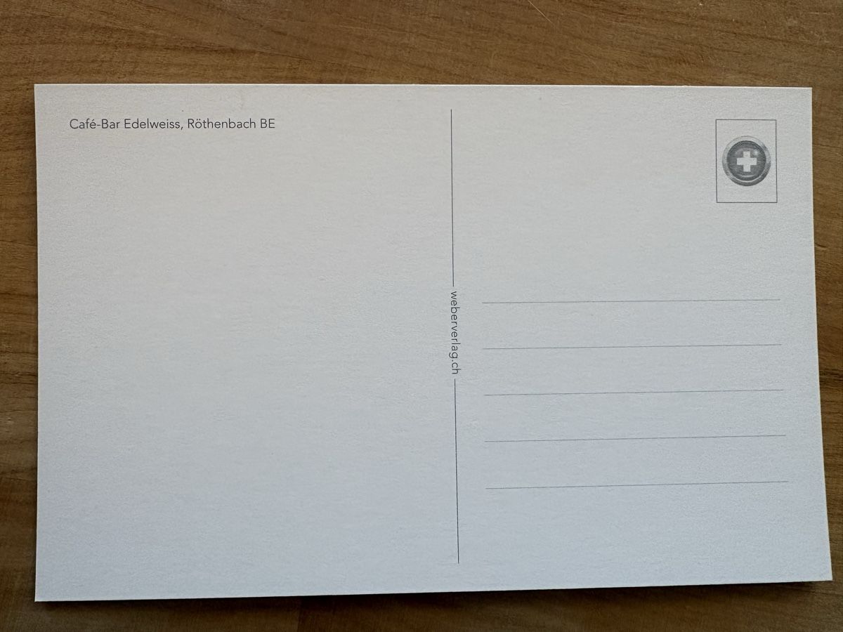 Cartoline postali: AK von Café Bar Edelweiss Röthenbach – Nuovo (secondo la descrizione) da Rümlang venduto da Kartenpost1 1