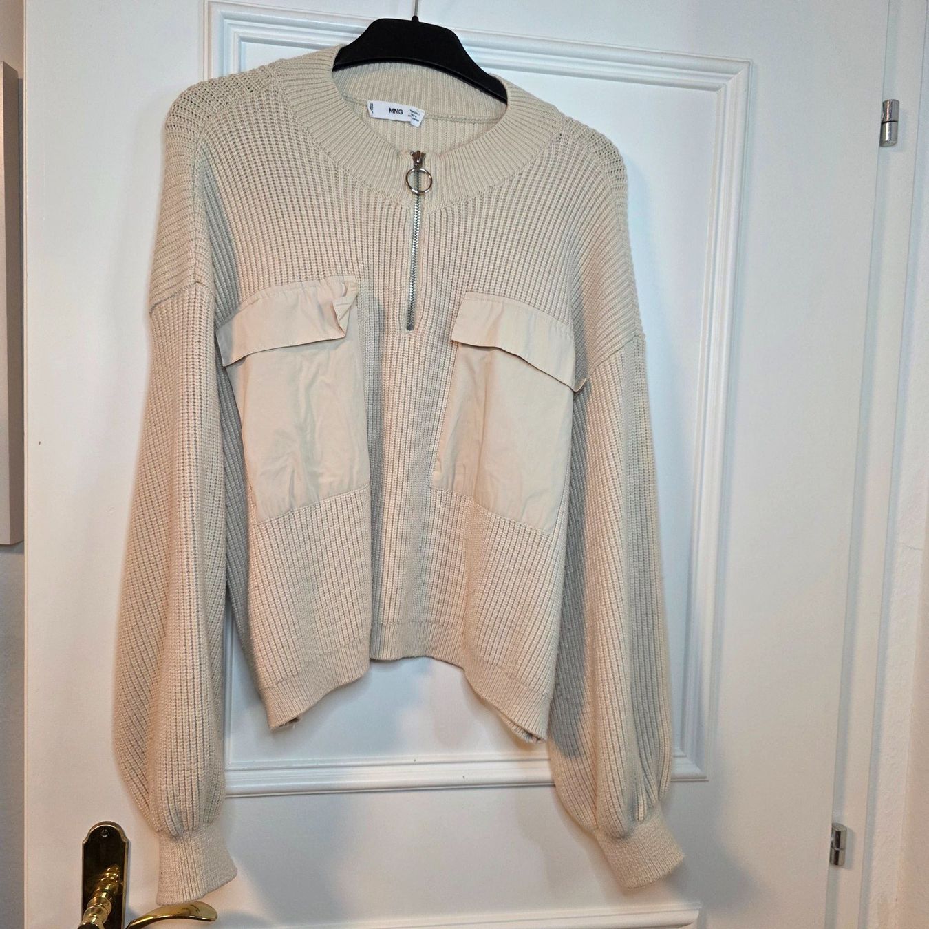 Pulls & Sweat-shirts: Oversize Pullover Creme mit Reißverschluss M/L – D'occasion à Wald ZH par CapLux 3