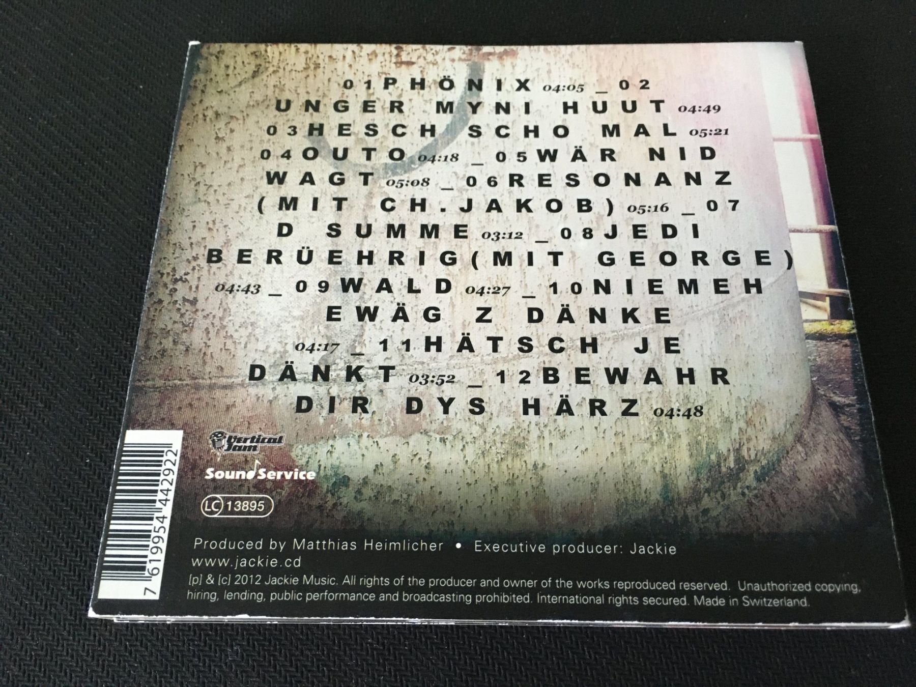 CD: Jackie - Unger myni huut -CD- Digipack – Usato da St.Gallen venduto da MedienJoe 2
