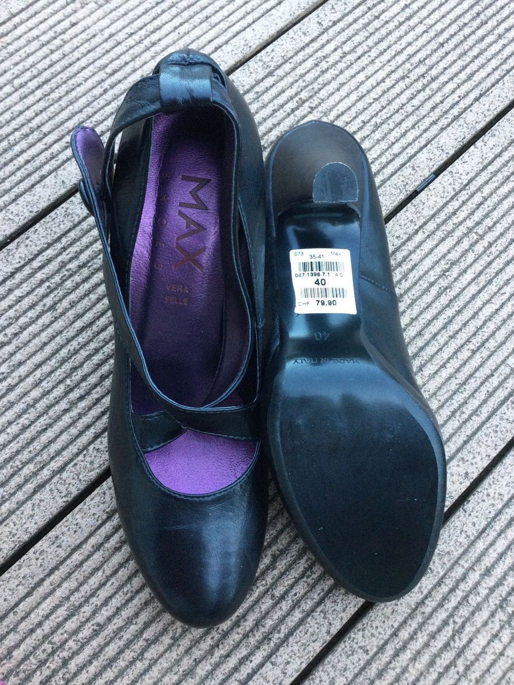 Max Mara Scarpe da donna: Chaussures noires CUIR, taille 40, NEUF – Nuovo e nell'imballaggio originale da Agiez venduto da chouchanelle 4
