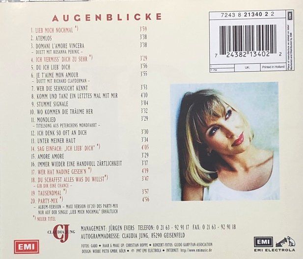 CD: Claudia Jung - Augenblicke – Usato da Grüningen venduto da azulmarron 1