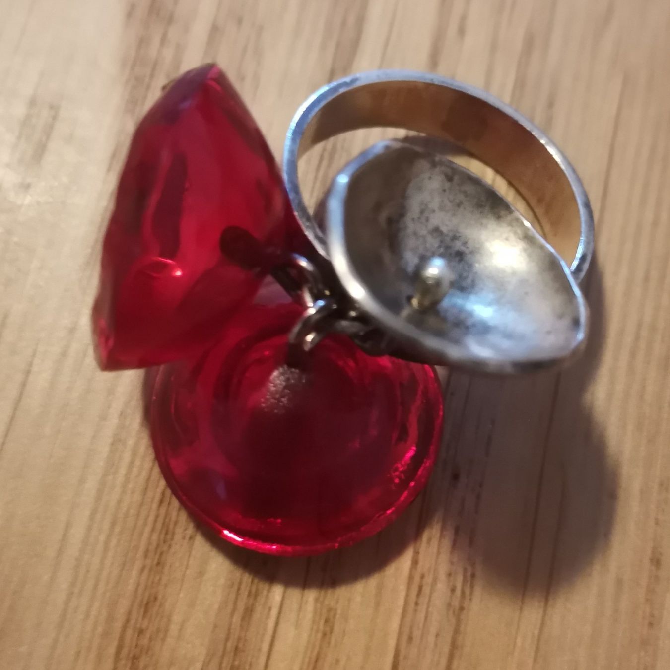 Anelli: Anello vintage argento e resina rossa – Usato da La Chaux-de-Fonds venduto da Catchmi 5
