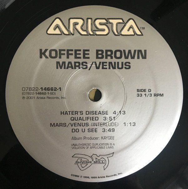 Dischi in vinile: Koffee Brown ‎– Mars / Venus (LP) – Usato da Genève venduto da jim.k 2