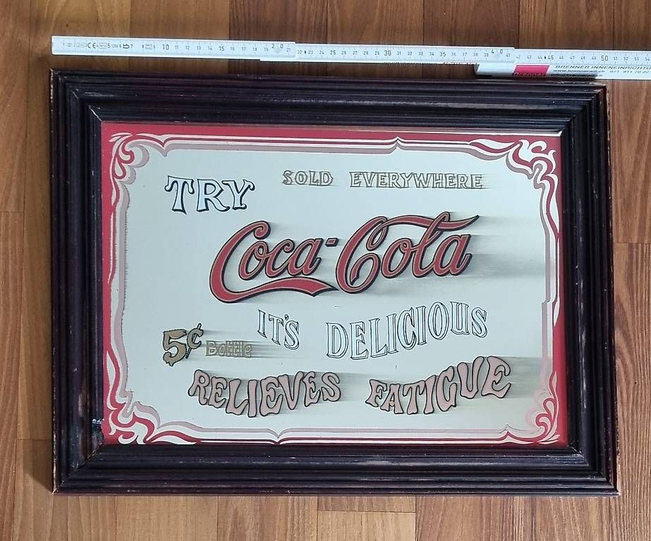 Spiegel: Spiegel Glas Bild Coca Cola – Gebraucht aus Wil SG von Hol