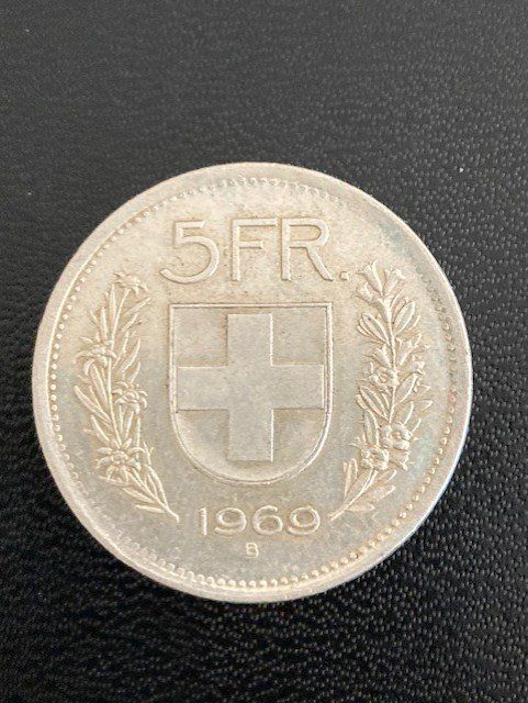 Tutti le monete: 5.- Schweizer Franken SIlber 1969 (Rar) – Usato da Tentlingen venduto da spider1