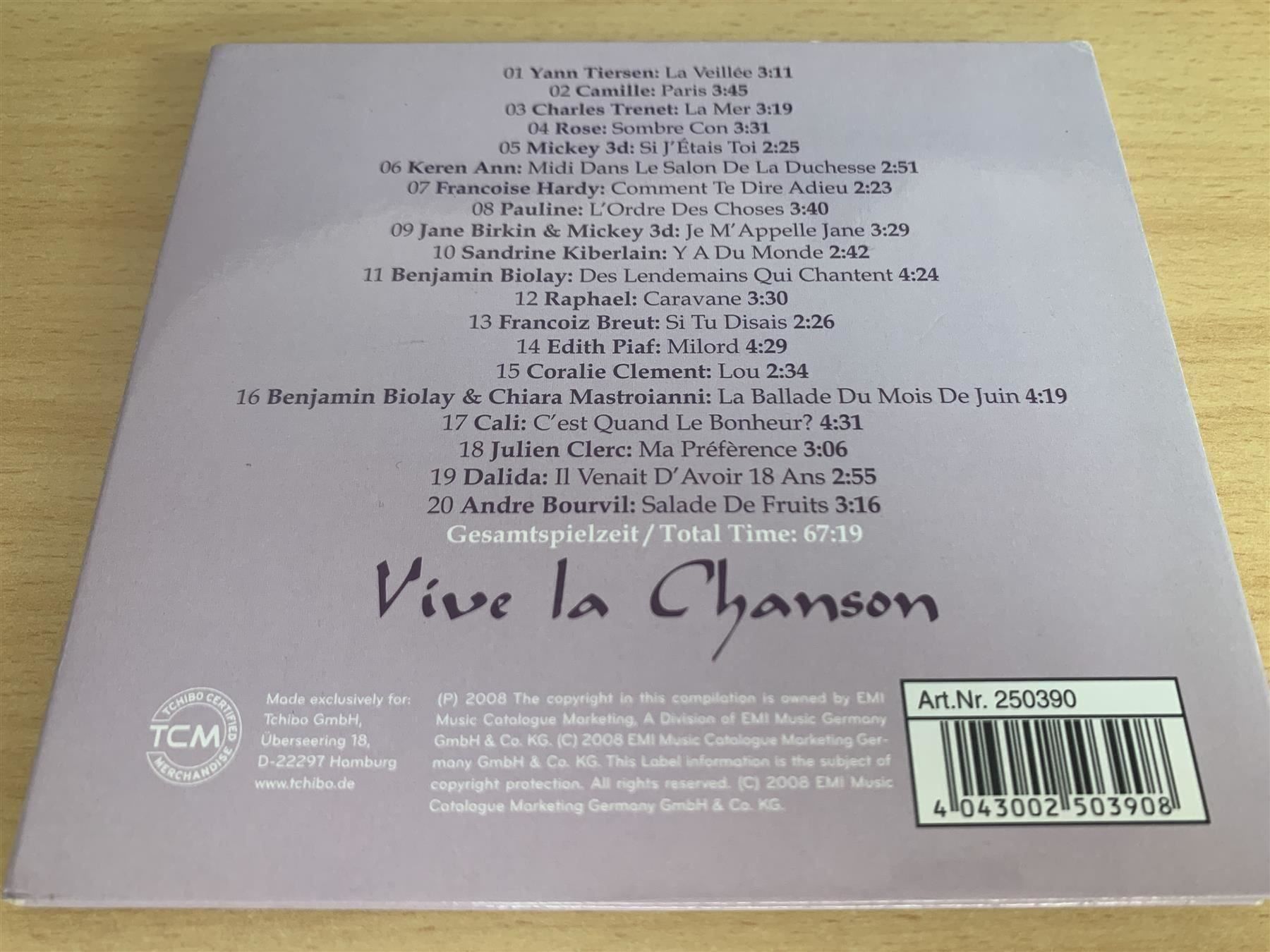 CD: Vive La Chanson – Usato da Rikon im Tösstal venduto da Alpenmutz 1
