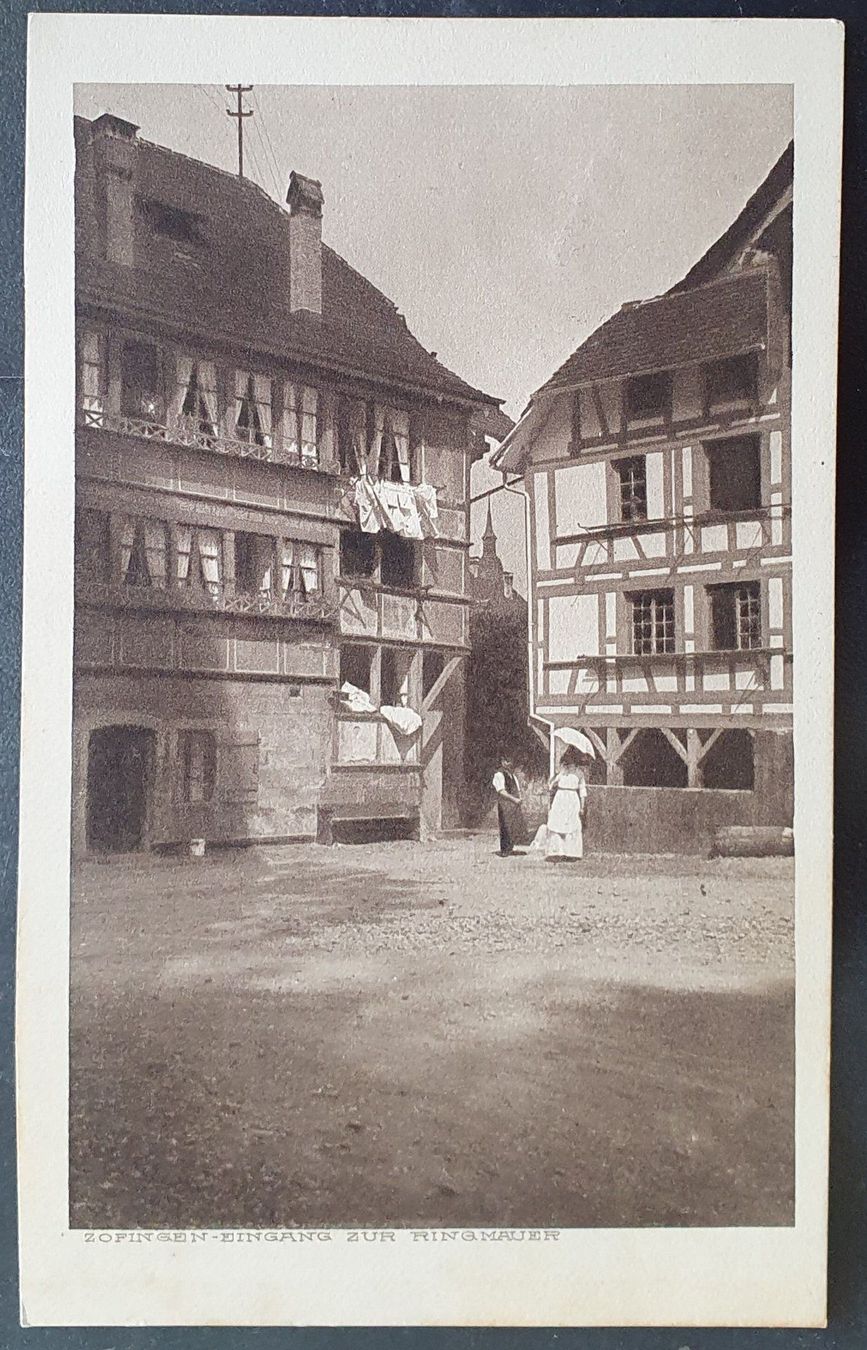 Cartoline postali: Zofingen 1918 - Eingang zur Ringmauer – Usato da Kreuzlingen venduto da Rschweiz1