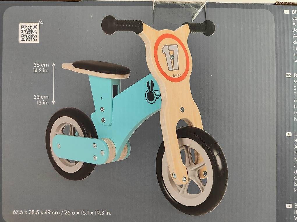 Fahrzeuge für Kinder: Laufrad aus Holz neu OVP – Neu und originalverpackt aus St. Margarethen TG von Sunnycat 1