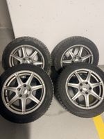 4x Alufelgen mit W+S 205/55 R16 – Top Zustand